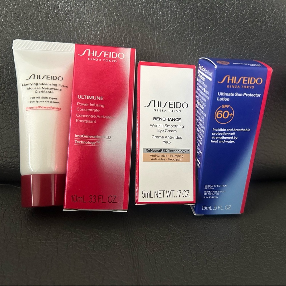 Shiseido Ultimune and Benefiance Set with Sun Protector